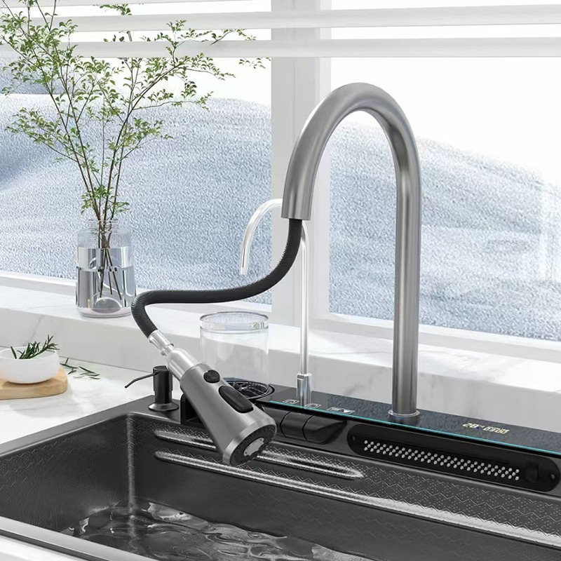 Kitchen Raindance Waterfall Sink Faucet 